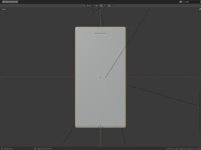 lowpoly phone smartphone 3D model