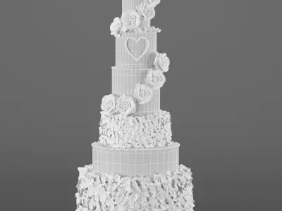 Wedding Cake 3D  3D model