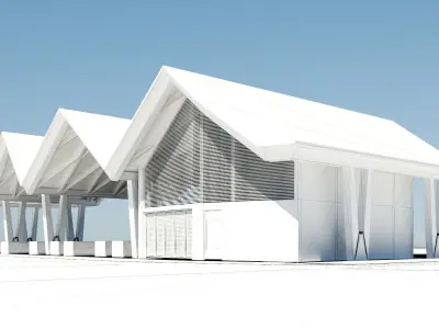 Open Public Marketplace 3D Model 3D model