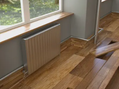 Interior Room 3D Model Low-poly 3D model