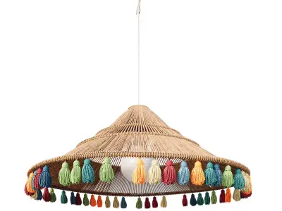 African Pedant Interior Exterior Lamp 3D model