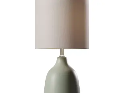 Mainstays Sage Ceramic Table Lamp 3D model