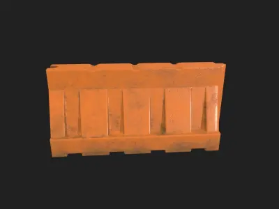 Construction site assets Low-poly 3D model