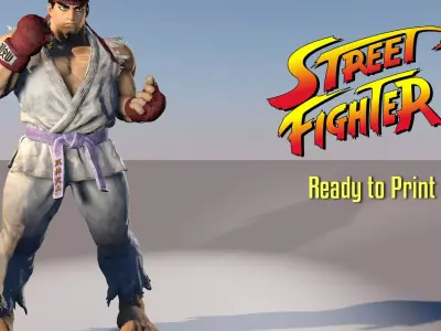 Ryu Street Fighter   3D print model