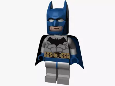 LEGO Batman Classic Blue and Grey 3D model