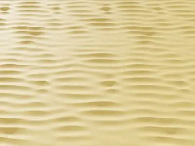 Tileable Sand Terrain Dunes - 4K textures Low-poly 3D model