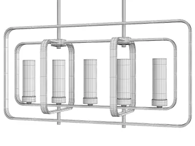 SOHO LOFT LINEAR CHANDELIER Low-poly 3D model