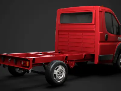 Ram Promaster Cargo Chassis Truck Single Cab 3000 WB 2019 3D model
