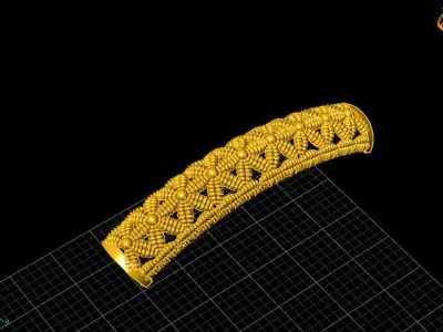 Women kara Indian style madrassi 3D print model 3D print model