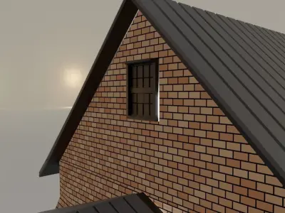 City House 2 3d exterior Models Low-poly 3D model