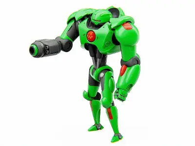 BATTLE DROID OSTRADAM   RIGGED 3D model