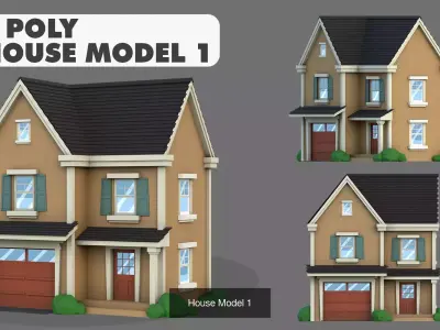 House Pack Stylized Low Poly