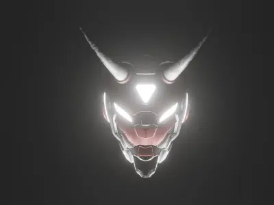 Hiro Helmet Low-poly 3D model