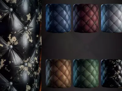 Leather - Game Ready - Vol 03 - Maps - SBsar Texture