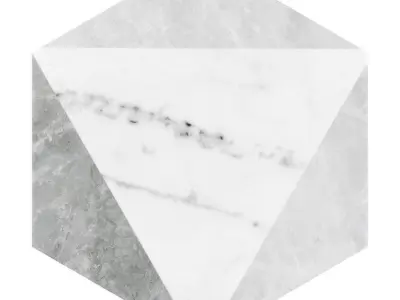 Coro Karra Porcelain Field Tile White Grey Free 3D model