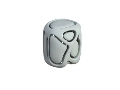 SciFi Cube Object No 67246 Low Poly Shape Low-poly 3D model