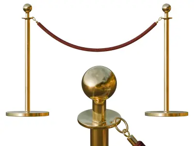 Rope Barrier 3D model