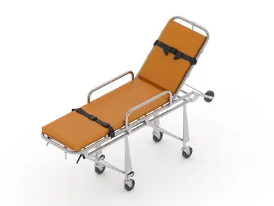 Ambulance Emergency Medical Stretcher 3D model