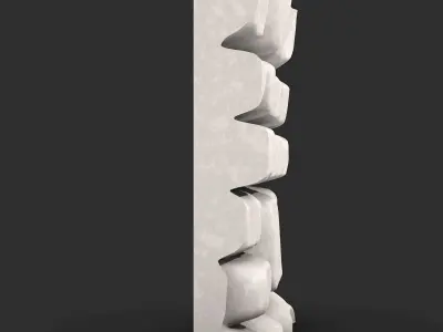 Dungeon Stone Wall Segment 3D print model purchase