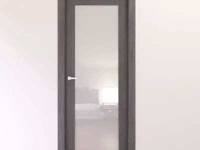 Stylish satin glass door 3D model