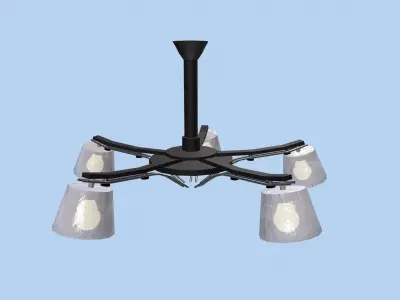 Ceiling lighting Low-poly 3D model