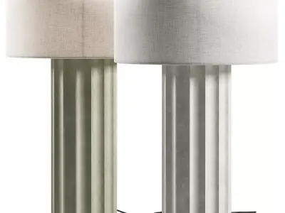 Milk  Sugar Cooper Table Lamp 3D model