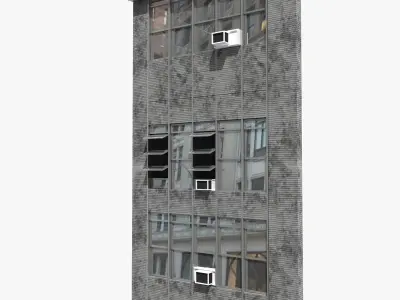 New York building facade 3D model