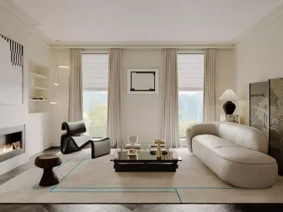 apartment interior scenes     3D model