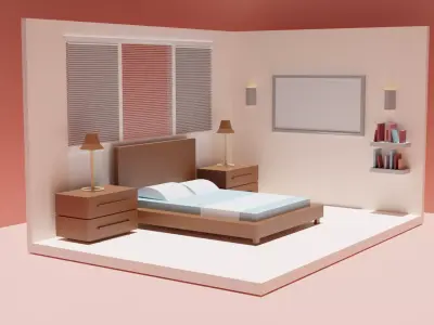 Mini Bedroom 3D model