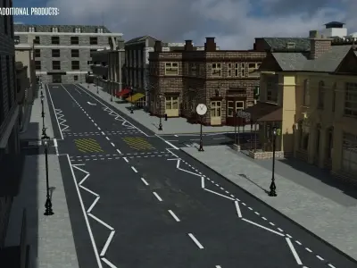 Greenwich Street - Blue Angel 3D model