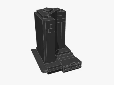 80 Albert Street Low-poly 3D model