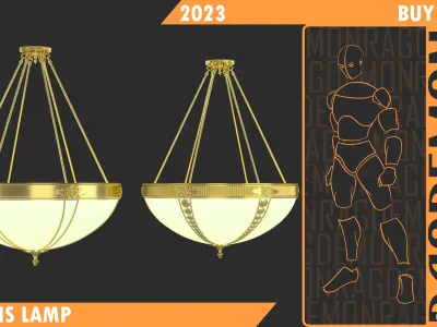 Twins Lamp 3D model