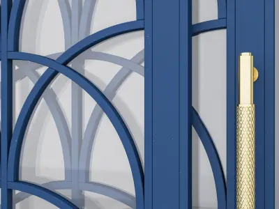 Aluminium door 365 3D model