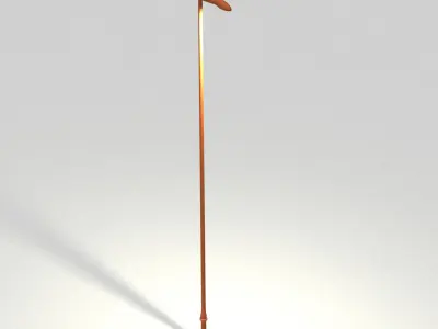 Street Furniture - Outdoor Lighting - Street Lamp VI Low-poly 3D model