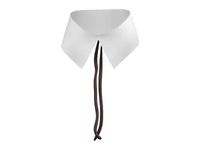 Neck Collar With Strings Tie Low-poly 3D model