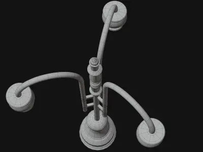 Street Lamp PBR Low-poly 3D model