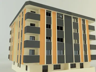 3d building 584 3D model