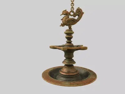 oil lamp  3D model purchase