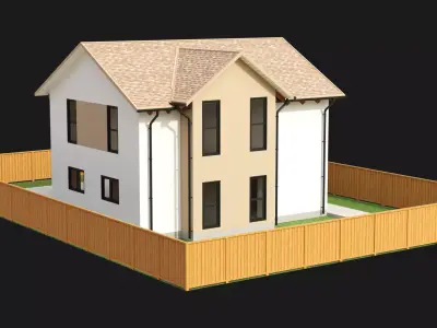Two Story House 1 3D model