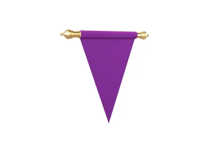 Pennant V2 003 Low-poly 3D model