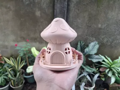 Mushroom House 3D Printable Model 3D print model purchase
