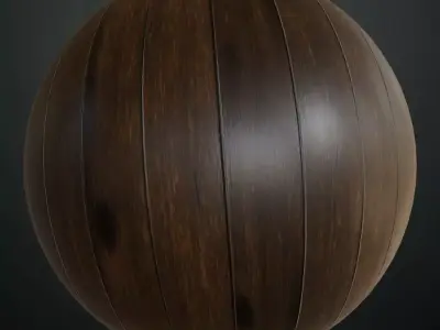 Weathered Grey Wood Planks PBR Seamless Texture