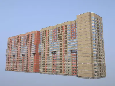 MSK Building 01 Low-poly 3D model