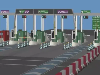 Highway Toll-Gate  3D model