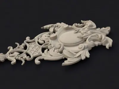 dekor ornate wall plaque 3D model