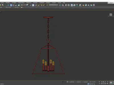 Webster Pendant Light Low-poly 3D model