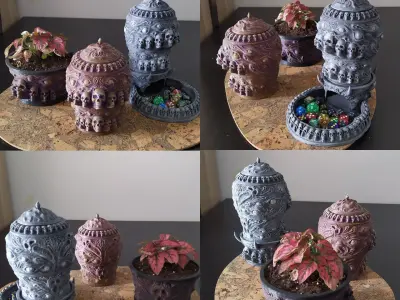 Forbidden jar - Forbidden dice tower - Forbidden flowerpot 3D print model