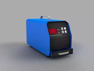 Automatic Photosensitive Flash Stamp Machine  Free low-poly 3D model