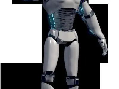 Male Android 3D model