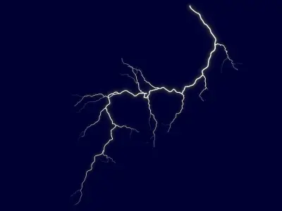 Realistic 3D Lightning CA-09 Low-poly 3D model